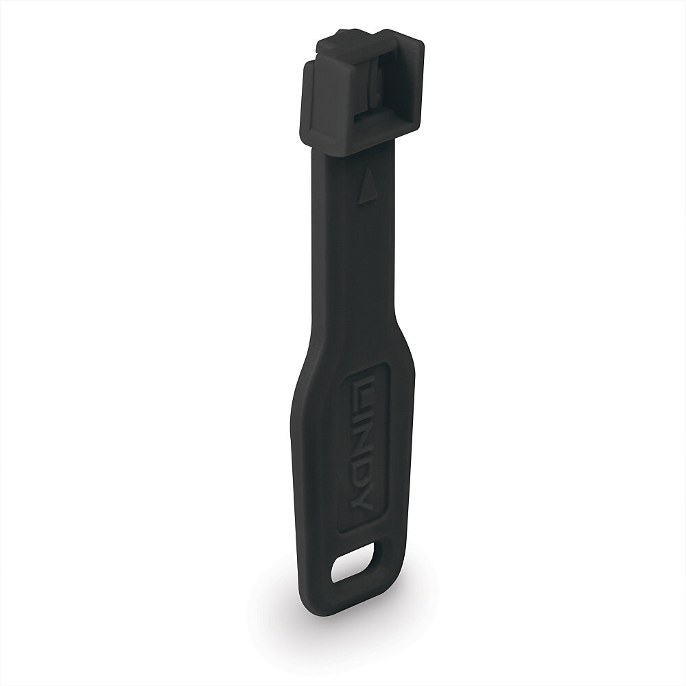 LINDY RJ45 Port Schlösser SCHWARZ 10 Stck + 1 Schlussel