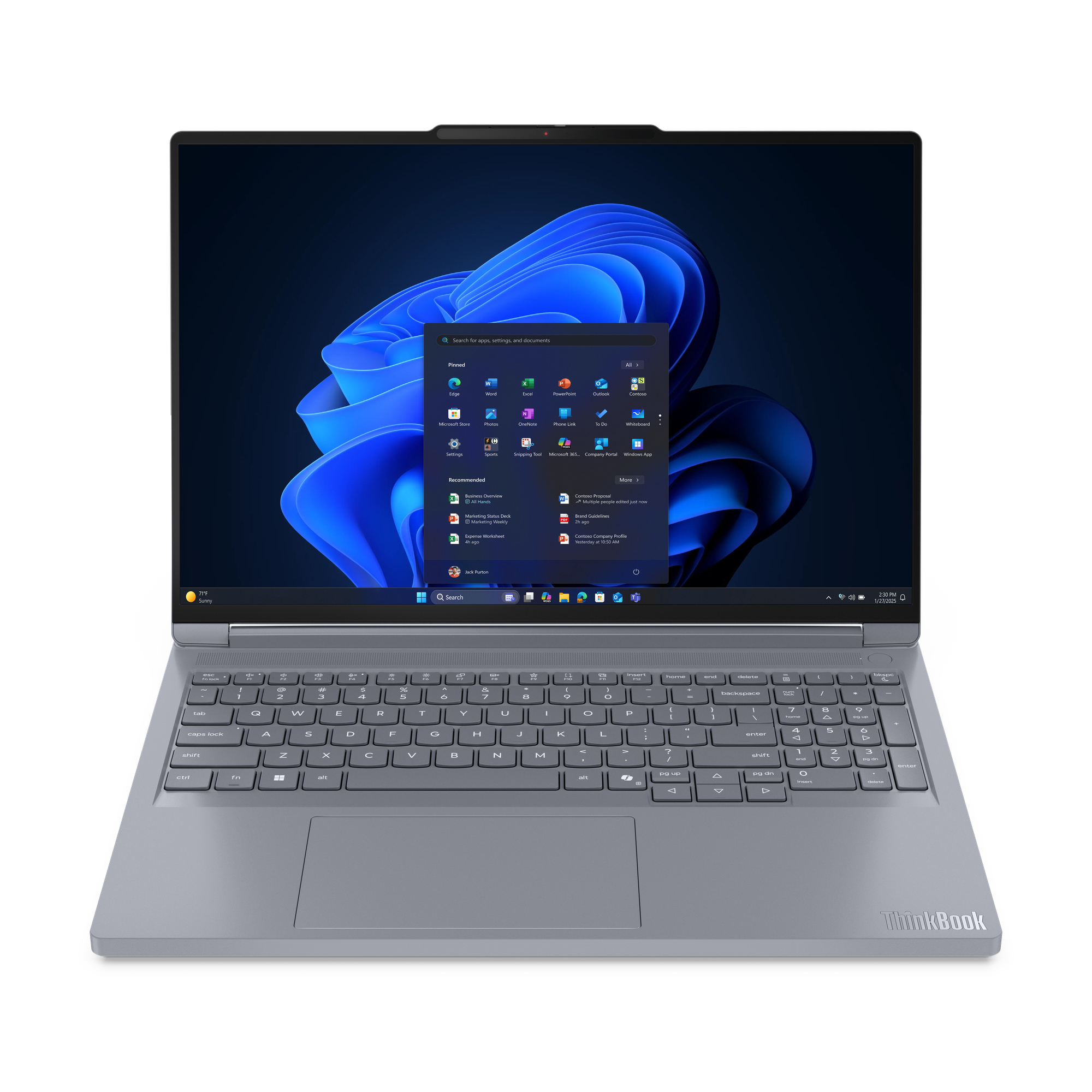 LENOVO ThinkBook 16p G6 AMD Ryzen 9 8940HX 40,64cm 16Zoll WQXGA 64GB 1TB SSD RTX 5060 W11P No WWAN AI PC Luna Grey TopSeller
