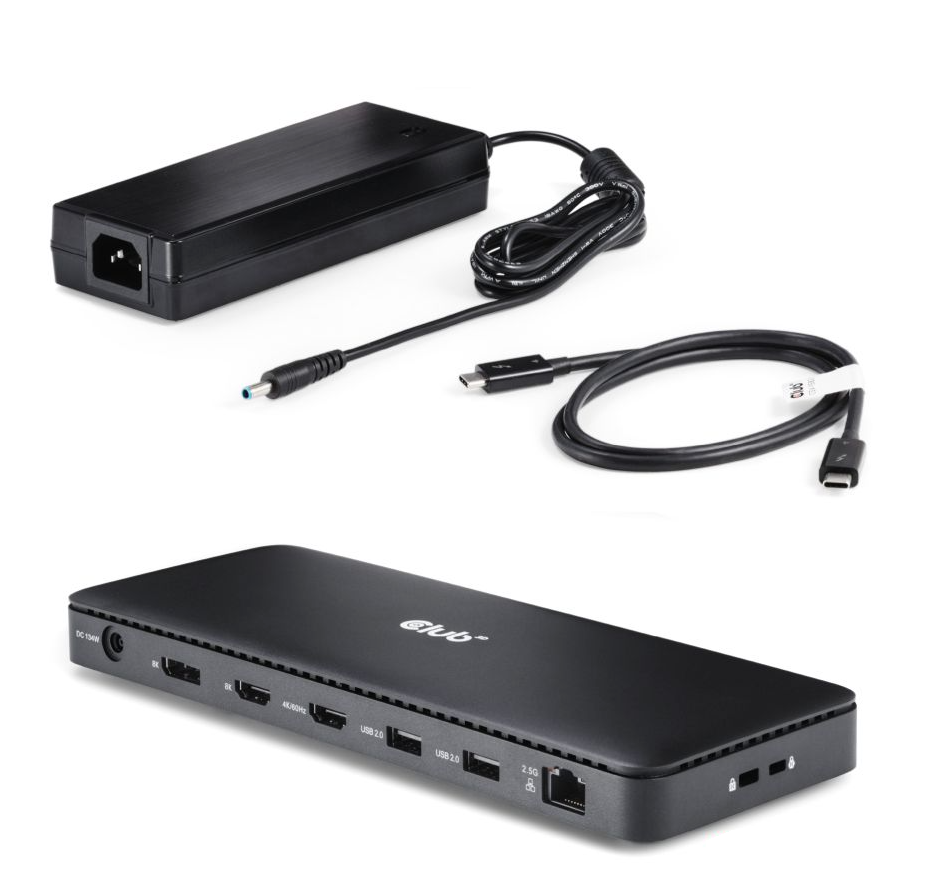 Club3D Thunderbolt4 12-in-1 Dockingstation 3 Displays St/Bu retail