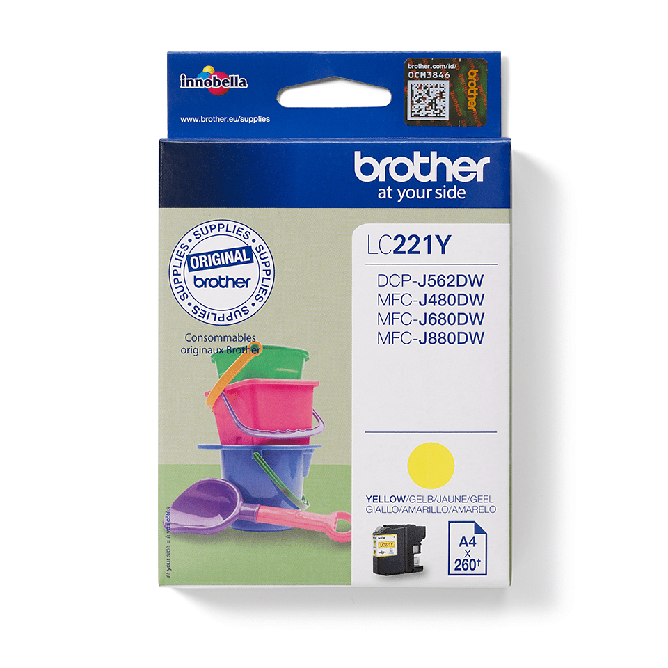 INK CARTRIDGE YELLOW 260 PAGES FOR MFC-J880DW