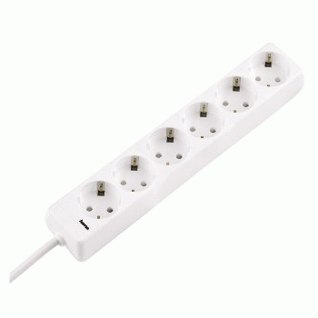 hama 6-fach Steckdosenleiste 1,4 m weiß