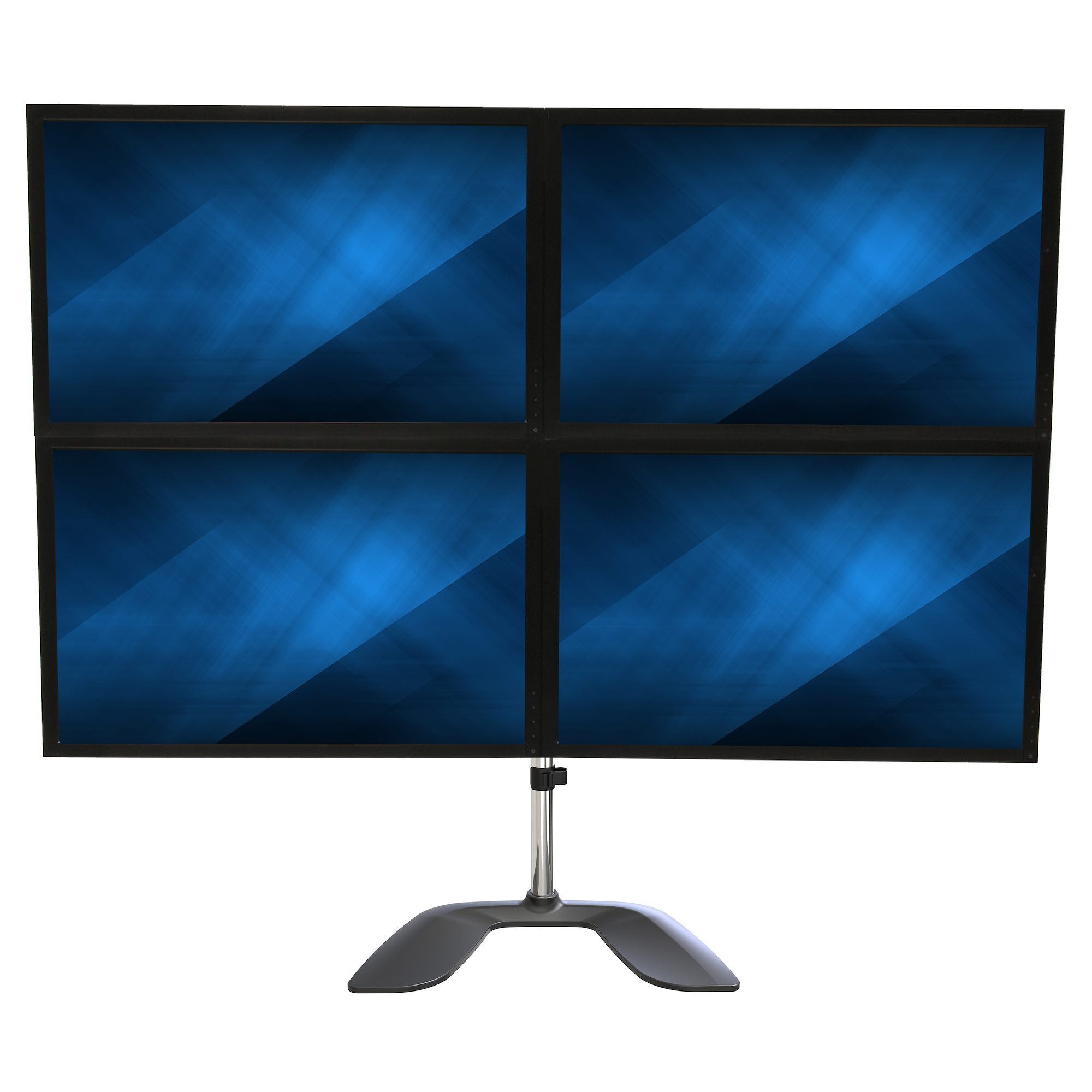 STARTECH.COM Monitorhalterung für vier Bildschirme - Standfuss - für bis zu 8128cm 32Zoll VESA-Monitore - beweglich - Stahl & Alum