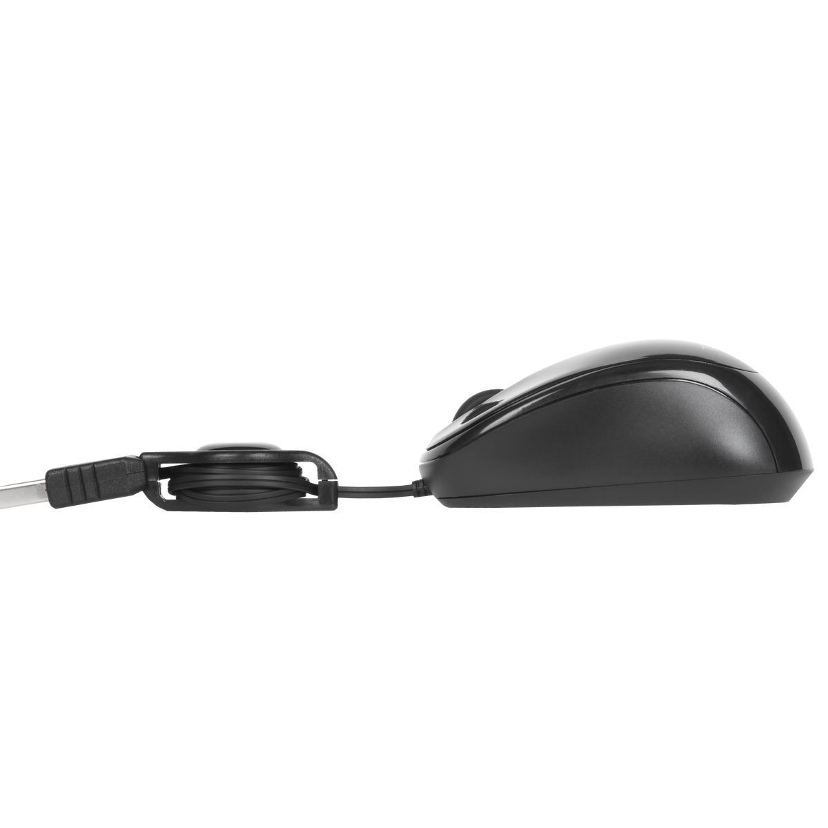 TARGUS MOUSE RETRACTABLEWIRED BLUETRACE TRAVEL MOUSE BLACK