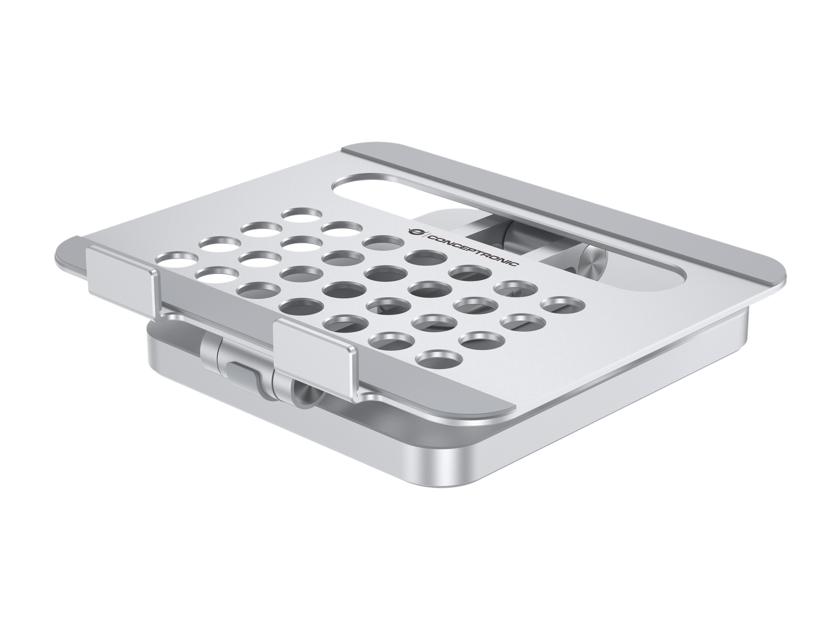 CONCEPTRONIC Tablet Halterung + 8-in-1 Docking silber