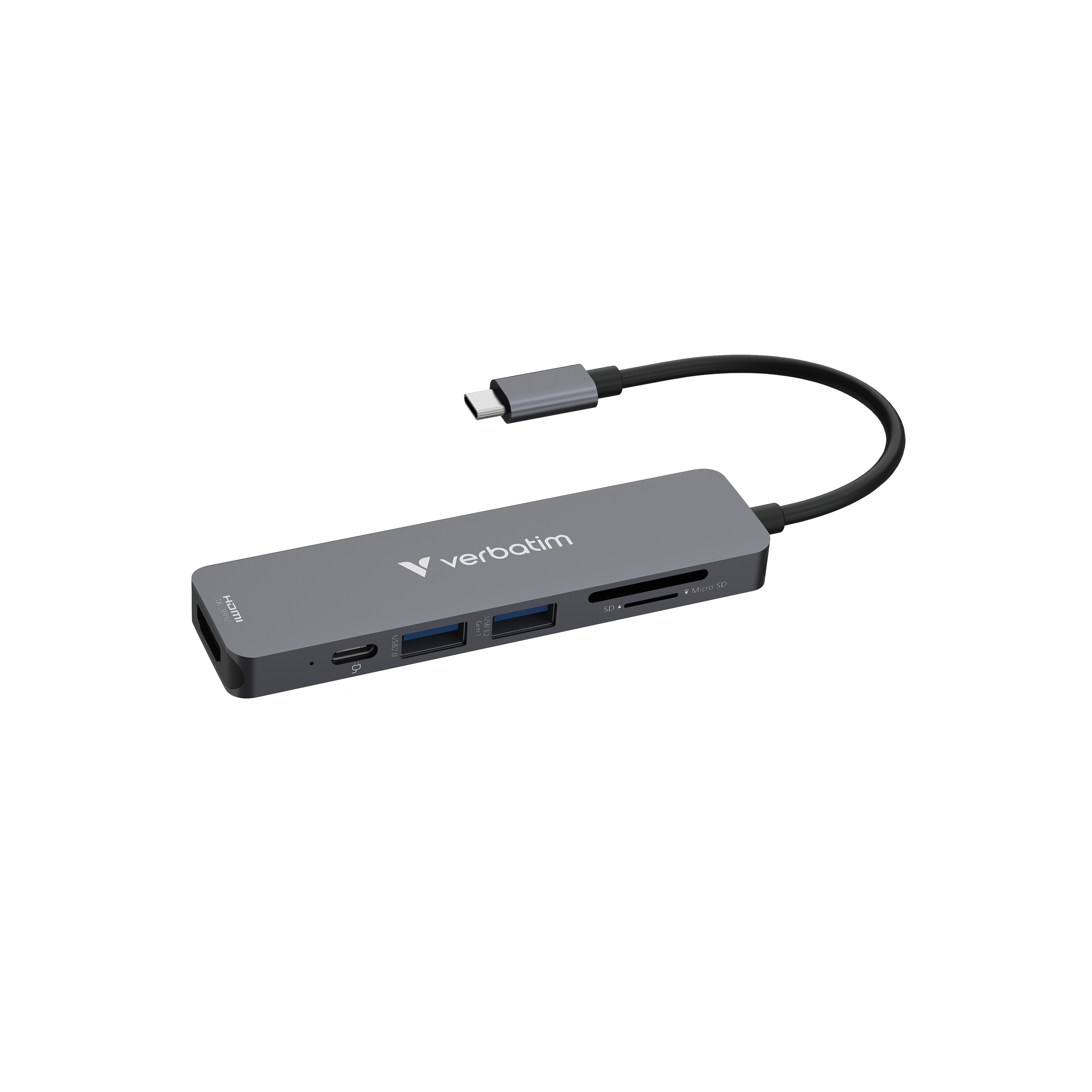 Verbatim USB-C Essentials Multi- Port Hub 6 Port/card read. 32156