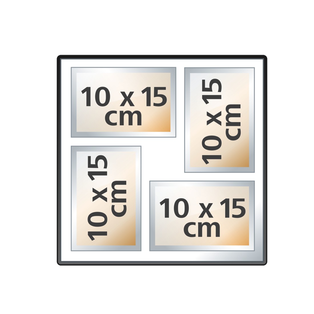 hama Fotoalbum Fine Art Jumbo neutral 30,0 x 30,0 cm, 100 weiße Seiten