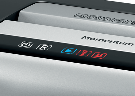 Rexel Momentum X410 Aktenvernichter mit Partikelschnitt P-4, 4 x 28 mm, bis 10 Blatt, schwarz