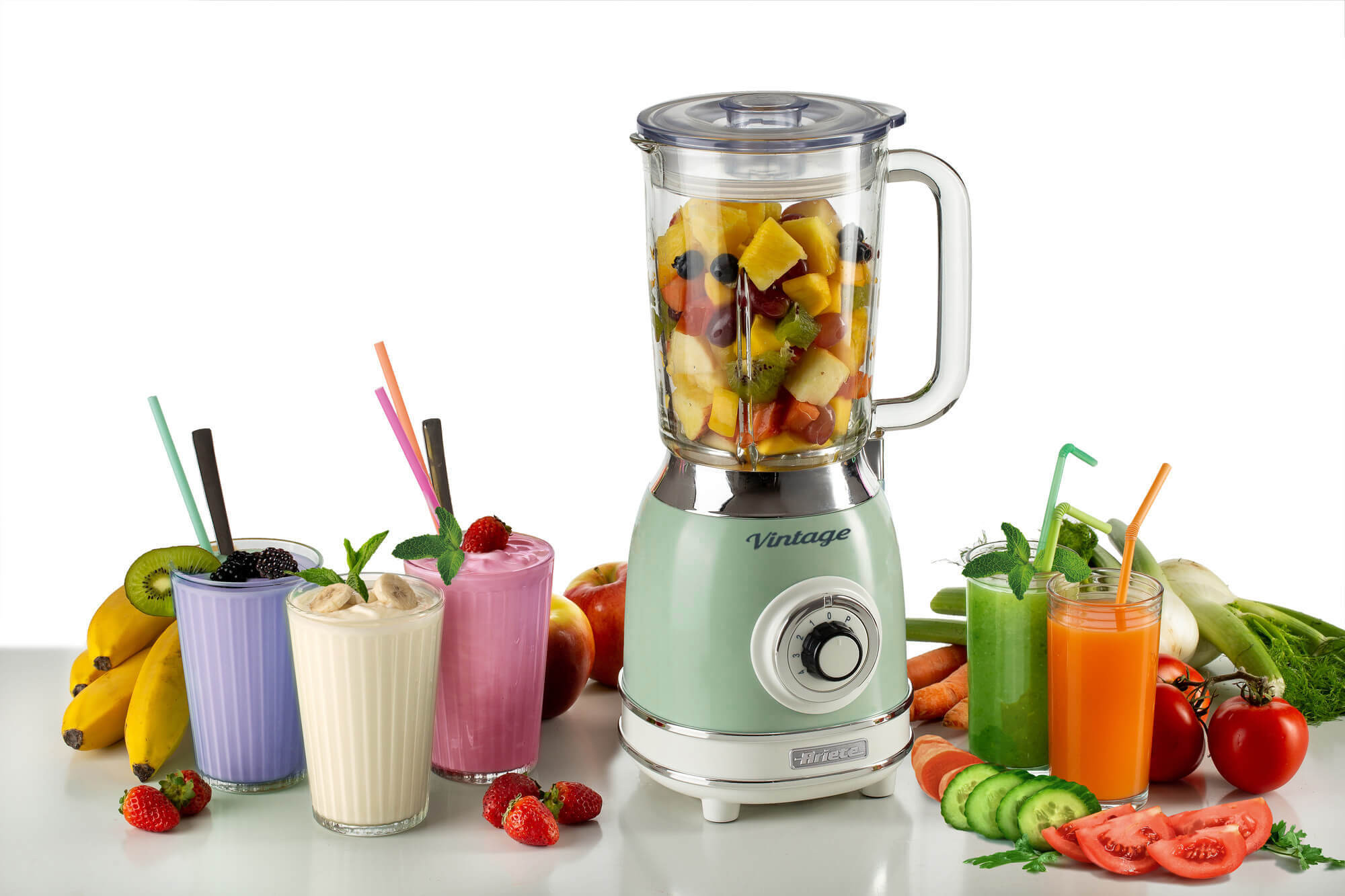 Standmixer Vintage green, Glasbecher