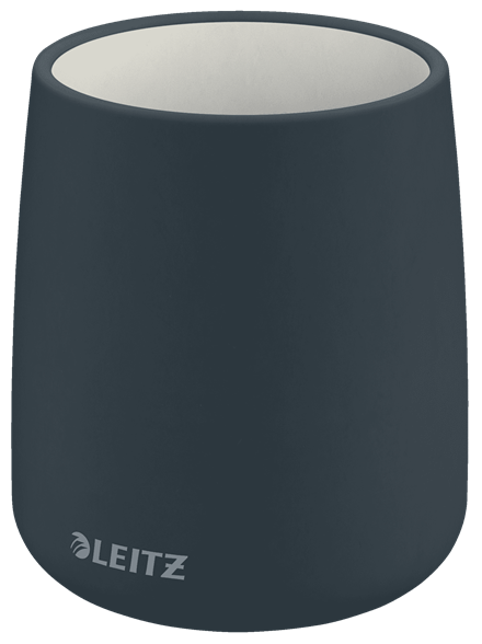LEITZ Stiftehalter Cosy grau Keramik 8,7 x 8,7 x 10,8 cm