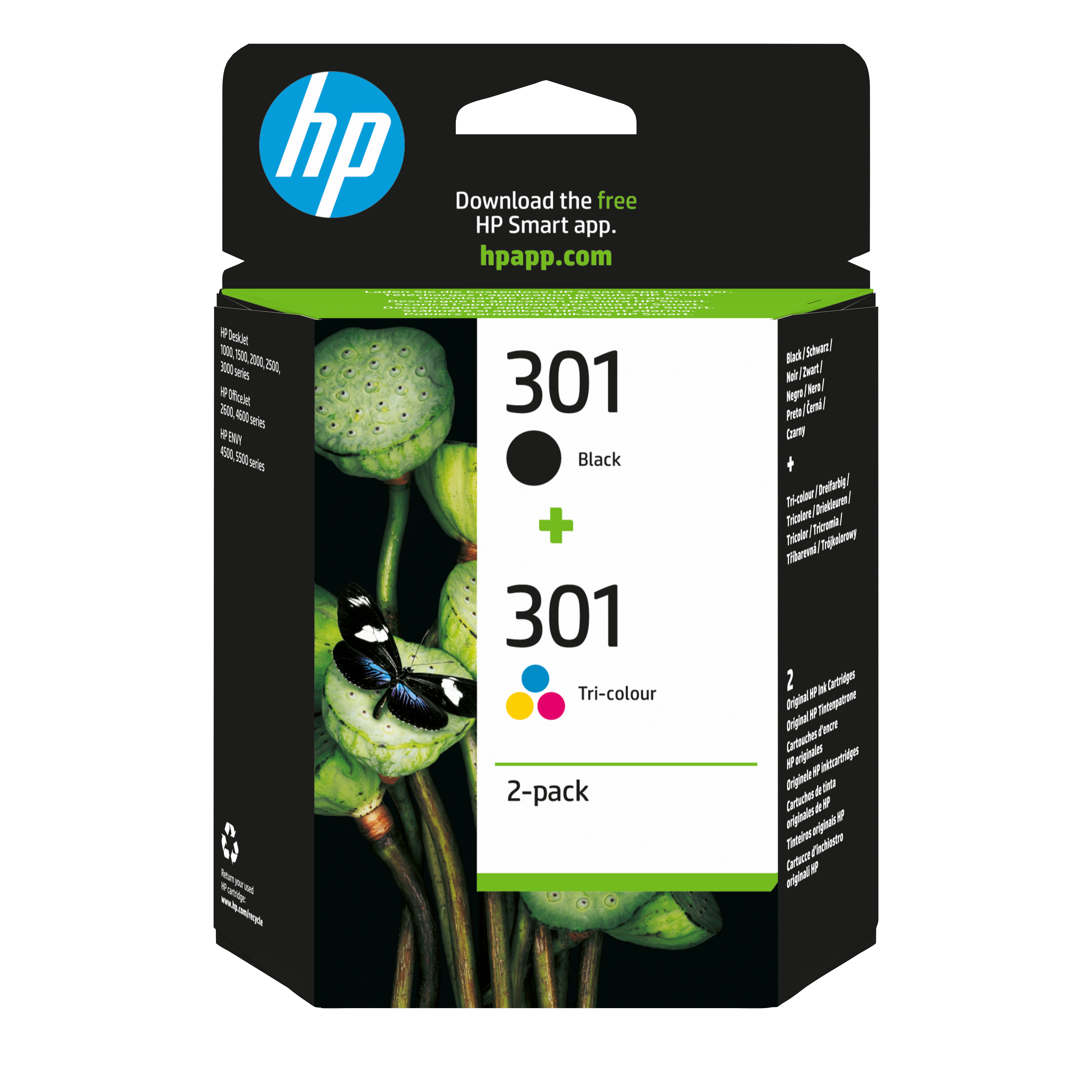 HP 301 Schwarz+Dreifarbig Tintenpatrone