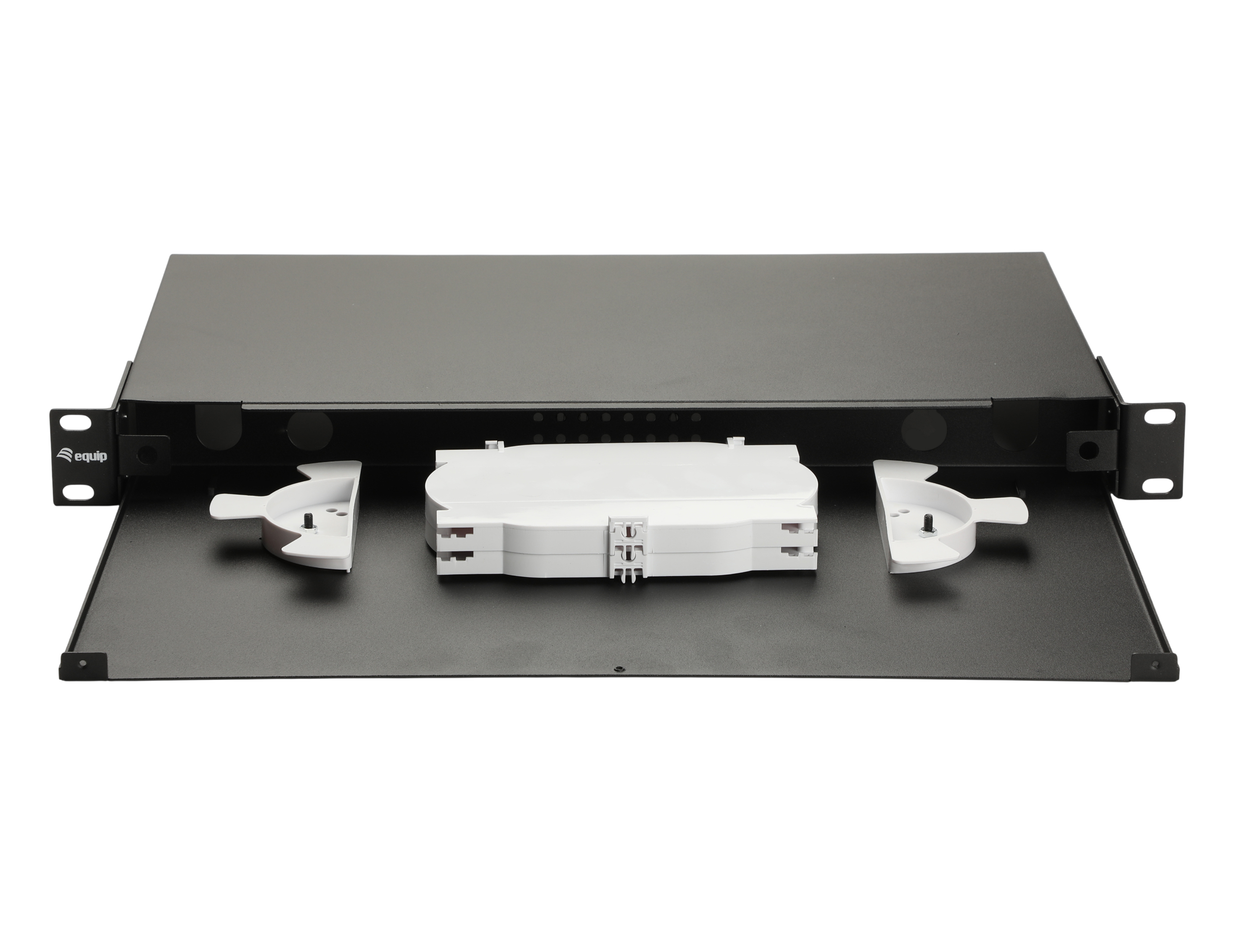 Equip 19 Glasfaser-Space-Box ohne Panel Stahl sw