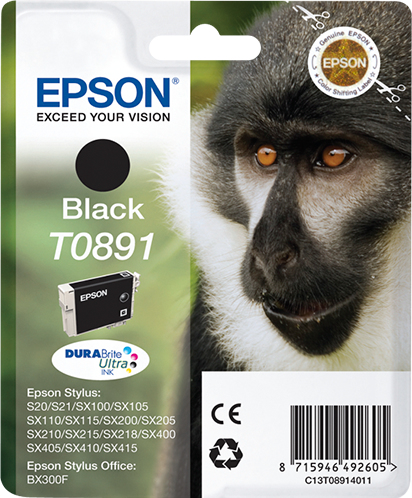 EPSON T0891 (Affe) schwarz Druckerpatrone