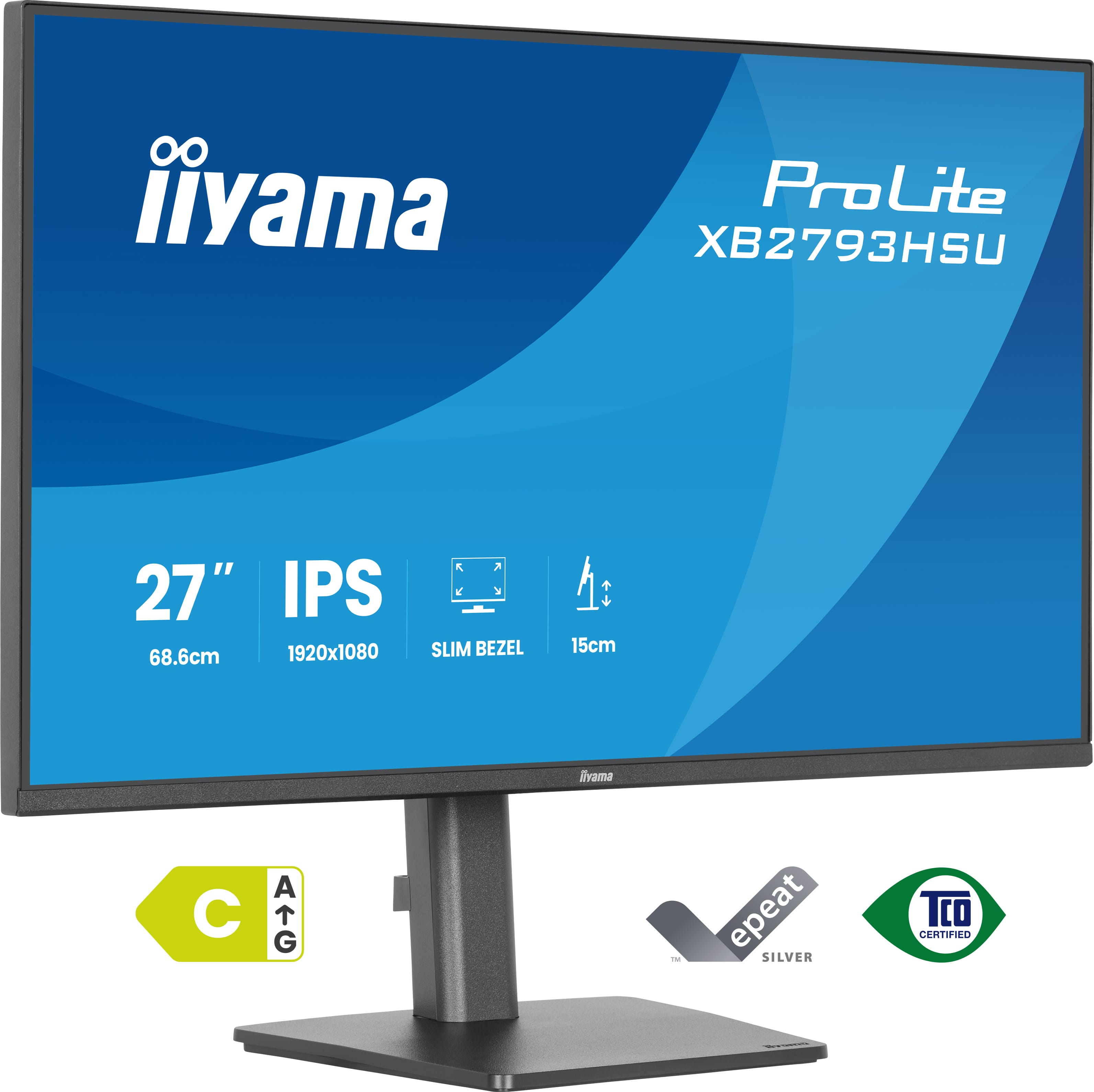 IIYAMA 68.5cm (27) XB2793HSU-B1 16:9 HDMI+DP+2xUSB IPS