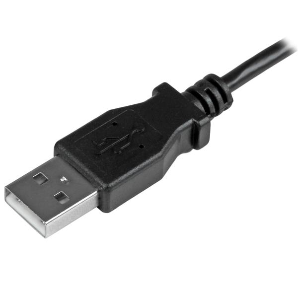 StarTech.com Micro-USB Lade/Sync-Kabel linksgewinkelt 1 m Schwarz