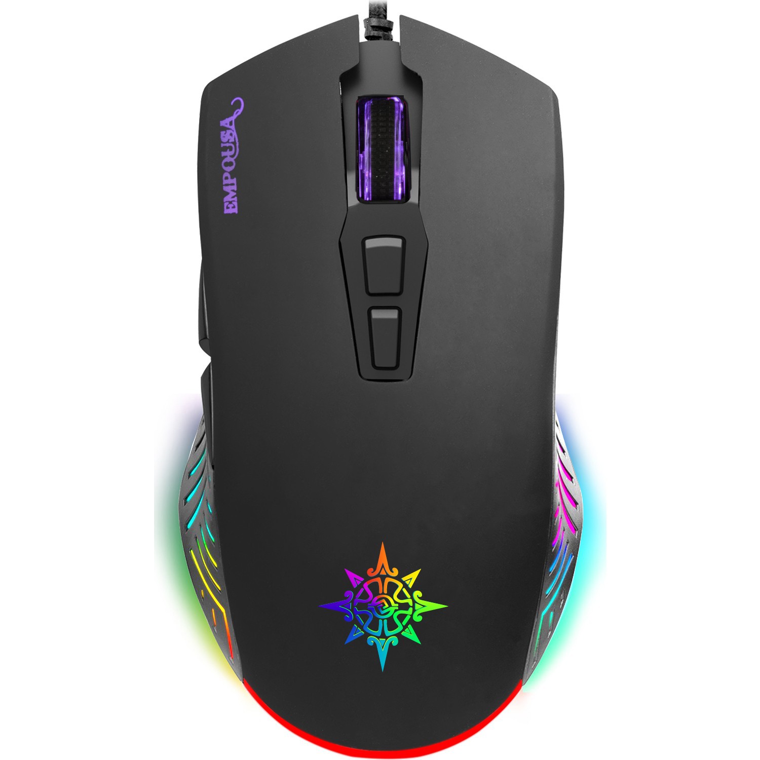 INCA Gaming Maus RGB/ 7200DPI/ 7Tasten/USB 1.50m schwarz retail