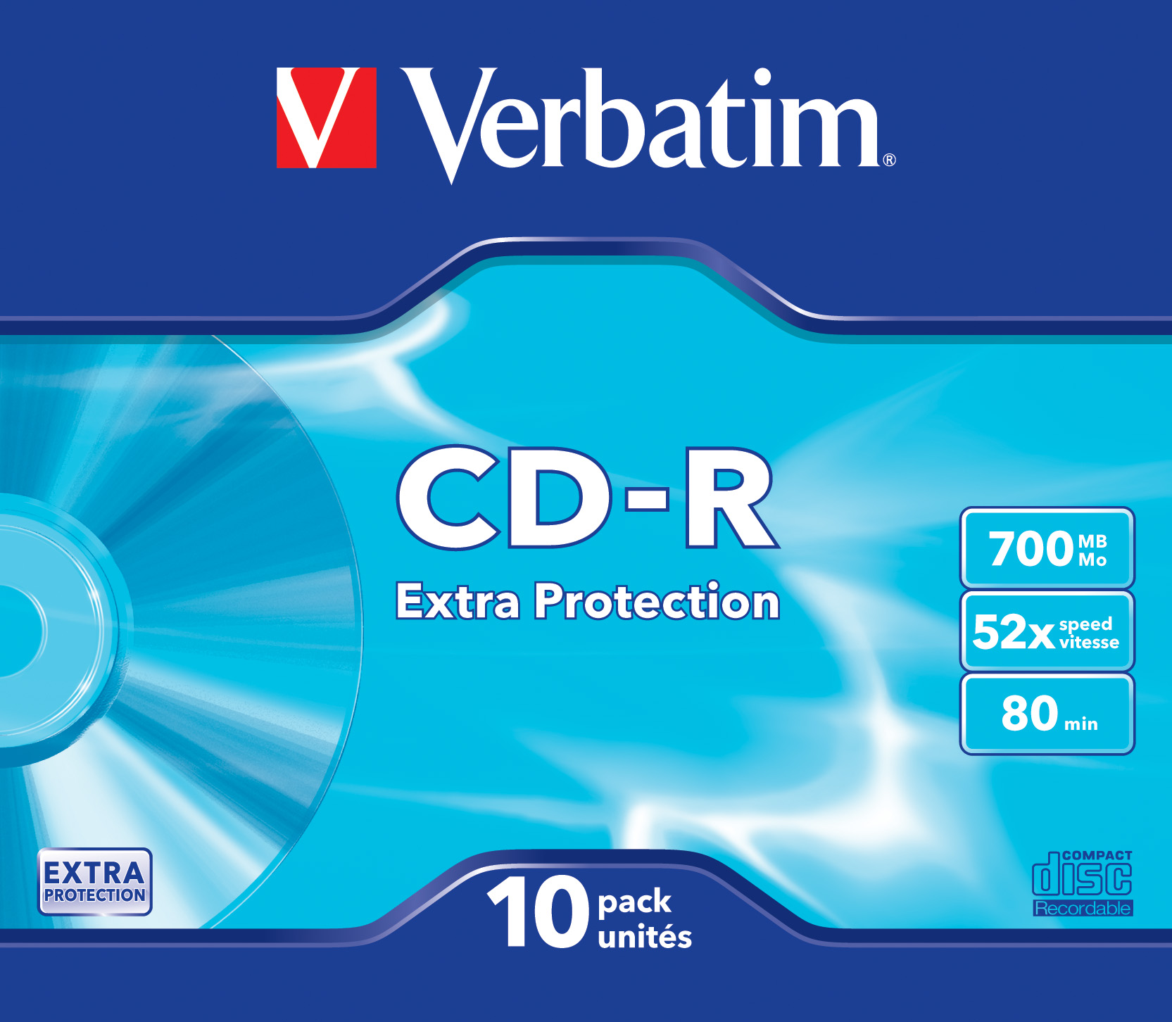 verbatim CD-R 700 MB, 10 St.