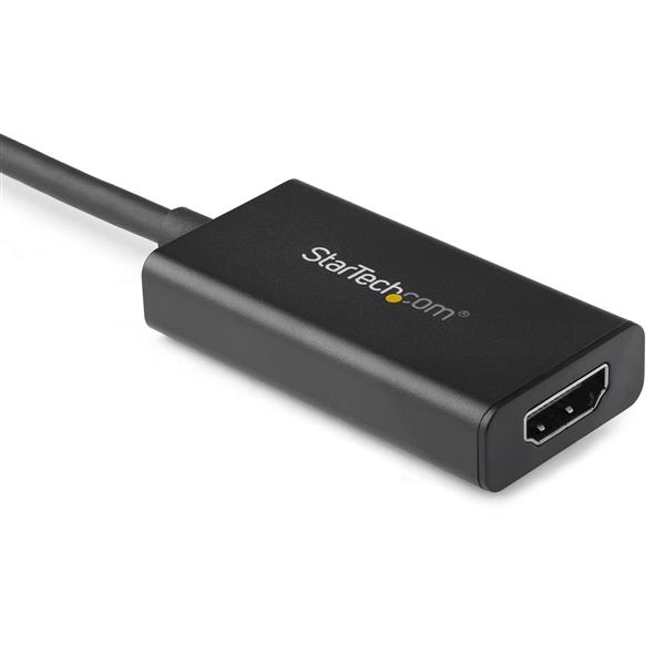STARTECH.COM DisplayPort to HDMI Adapter with HDR - 4K 60Hz - Black - DP to HDMI Converter