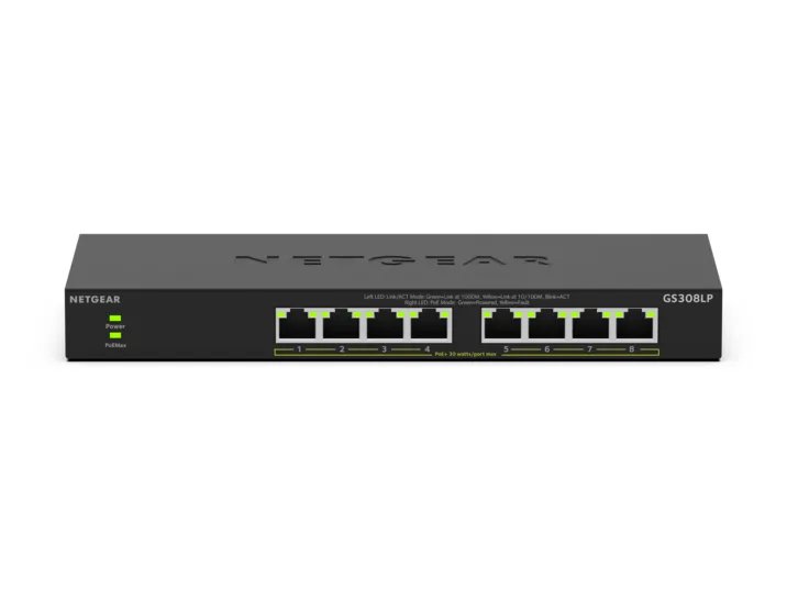 8-PORT POE 1G UNMANAGED SWITCH SWITCH (GS308LP)