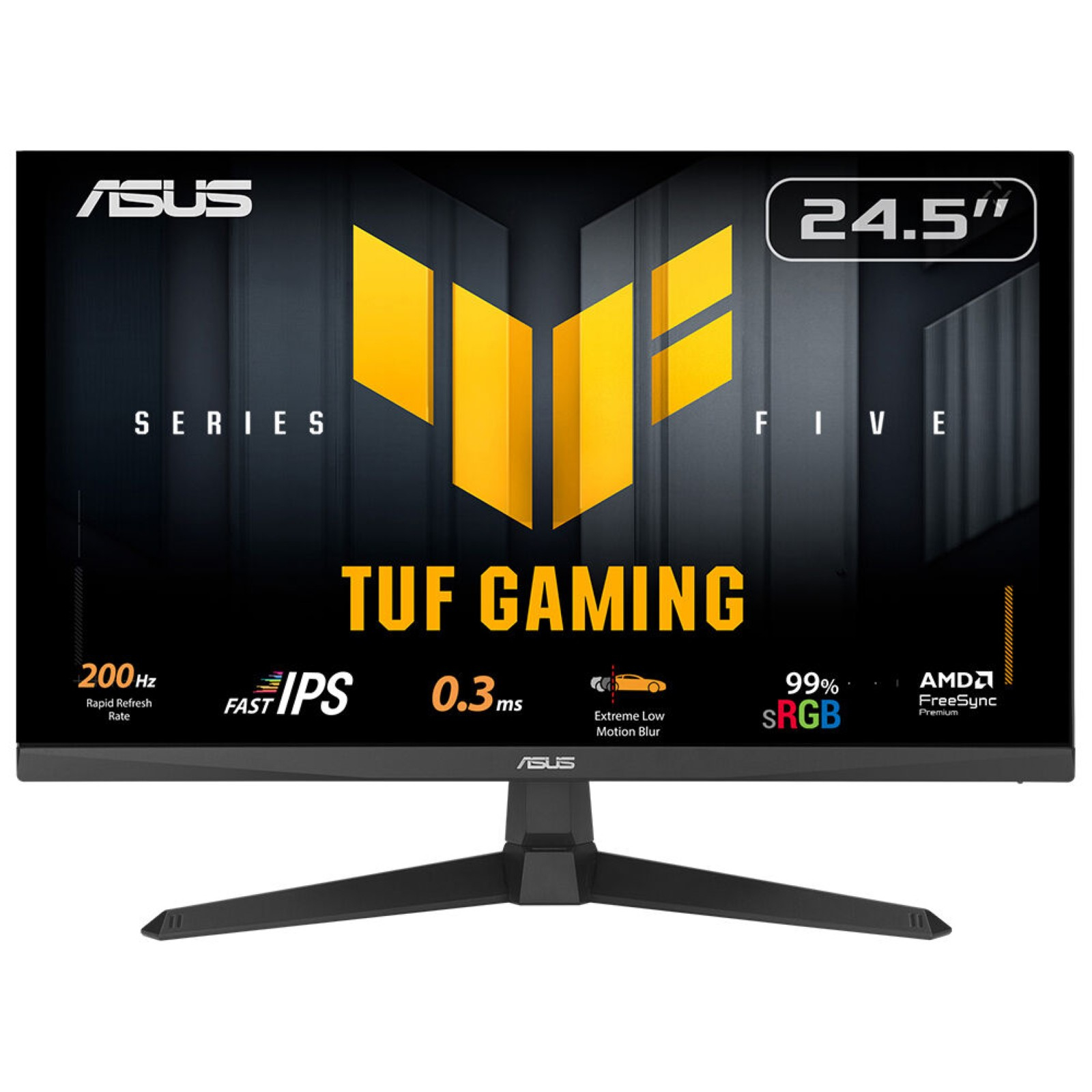 ASUS TUF Gaming VG259Q5A 62,23cm 24,5Zoll Fast IPS WLED FHD 16:9 200Hz 300cd/m2 1ms 2xHDMI DP 2x2W Speakers