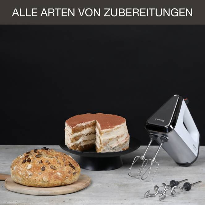 KRUPS Mix 9000 Handmixer weiß/silber 750 W