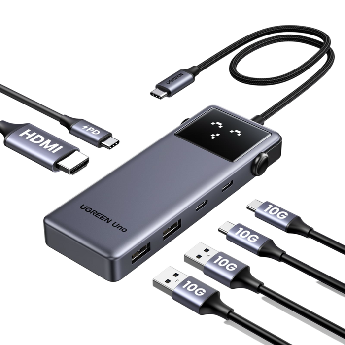 Uno USB-C Hub CM888 6-in-1 , Dockingstation