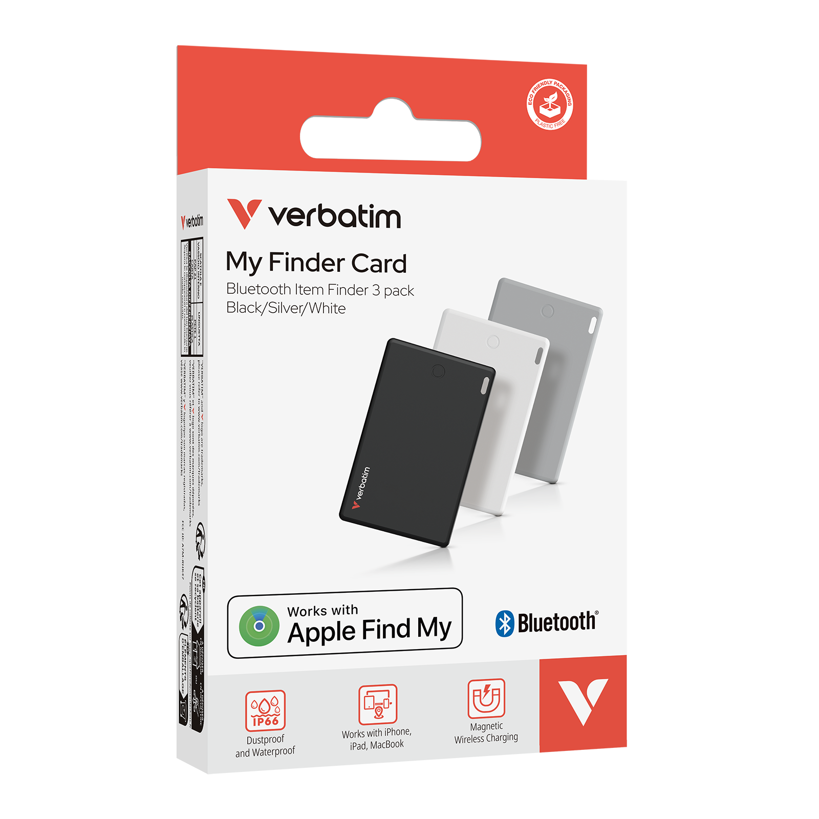 Verbatim My Finder Card Bluetooth Finder 3 pack b/s/w