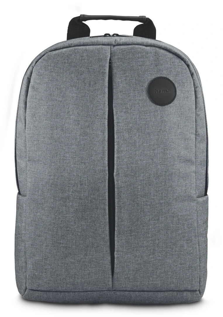 hama Laptop-Rucksack Genua Polyester grau bis 39,6 cm (15,6 Zoll)