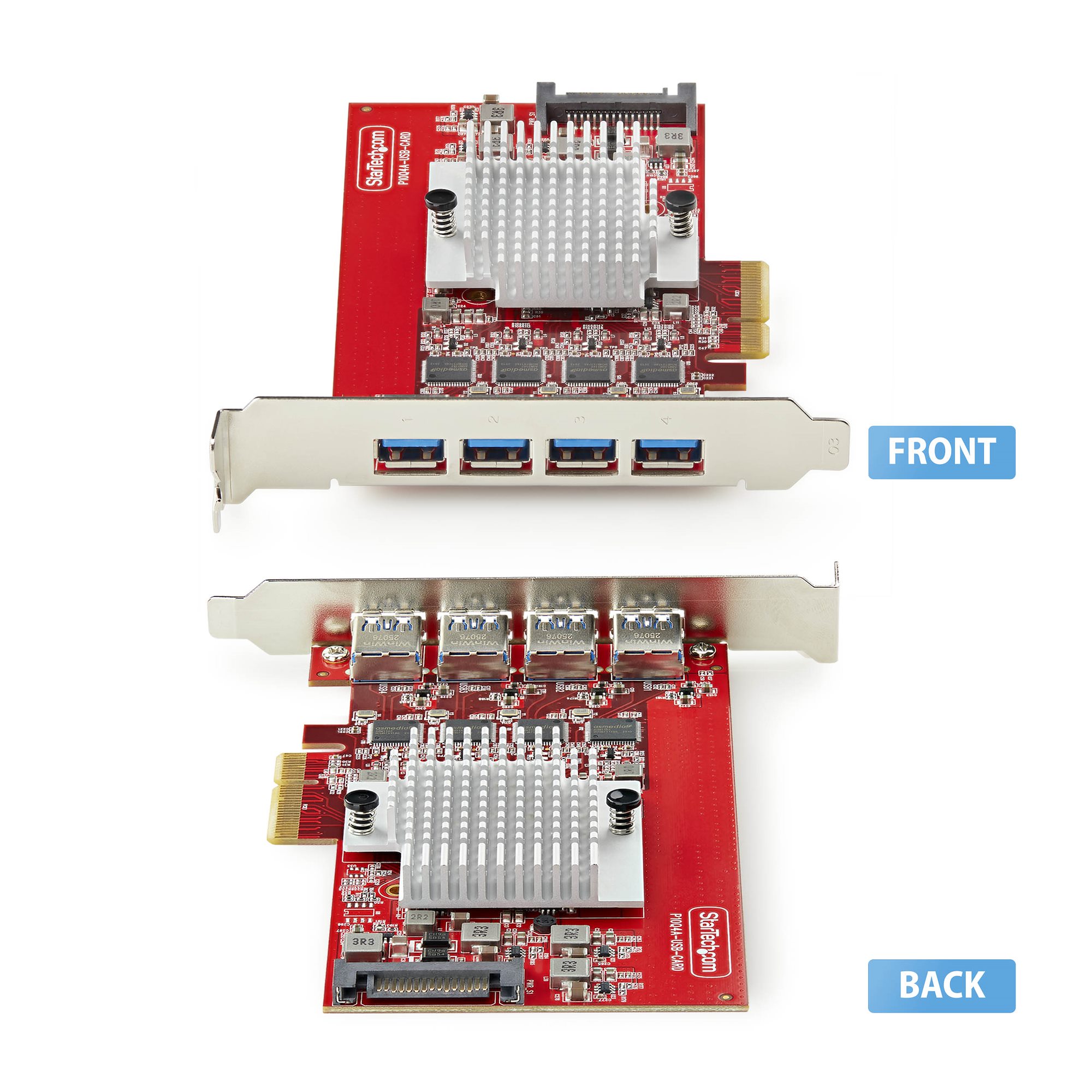 4-PORT USB-A 10GBPS PCIE CARD .