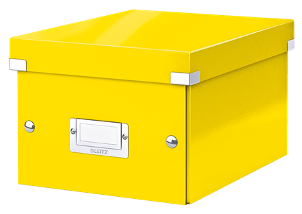 LEITZ Click & Store Aufbewahrungsbox 7,4 l gelb 21,6 x 28,2 x 16,0 cm, 1 St.