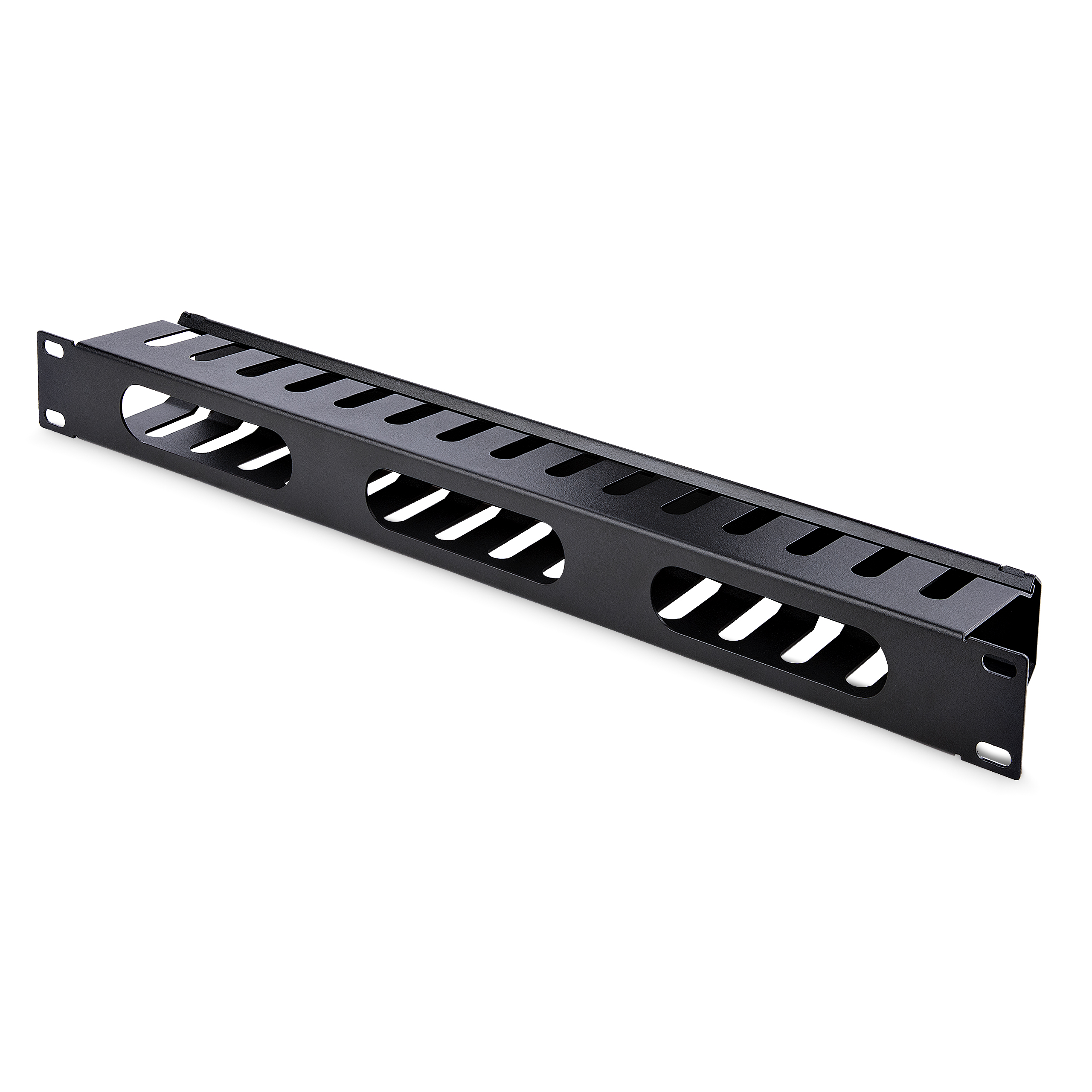 STARTECH.COM 1 HE 19 Zoll Rangierpanel / Kabelordner Kabelmanagement mit Abdeckung - Server Finger Kabelkanal
