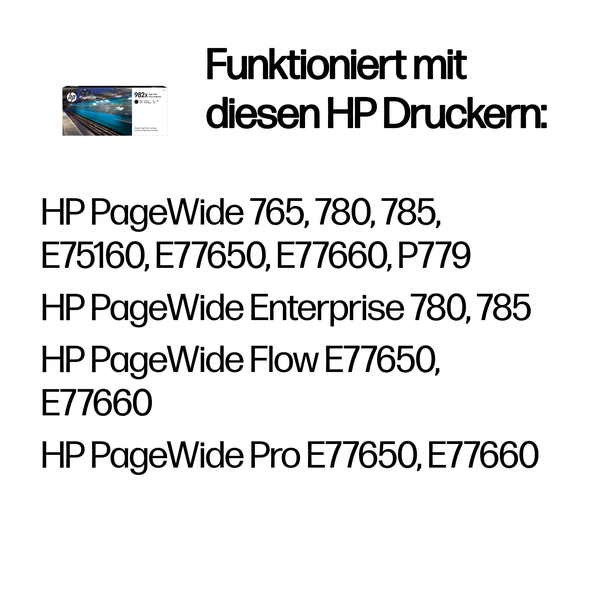 HP 982X(T0B30A) schwarz Druckerpatrone