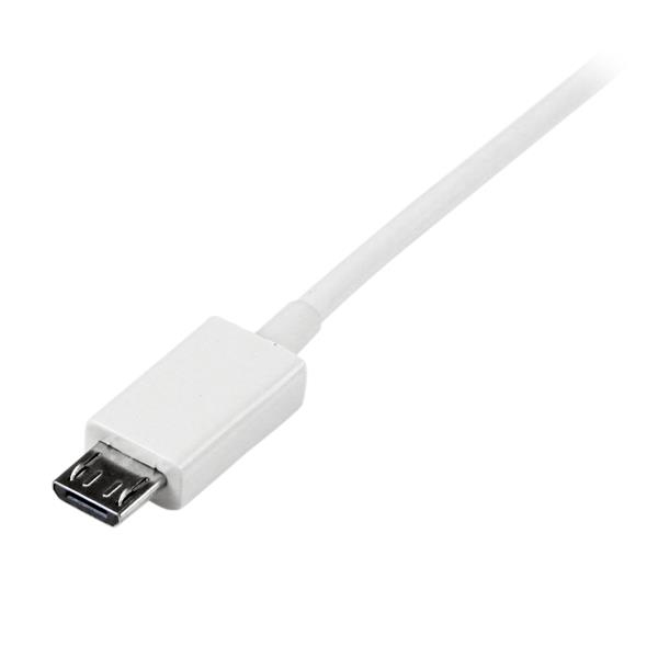 1M WHITE USB TO MICRO USB CBL .