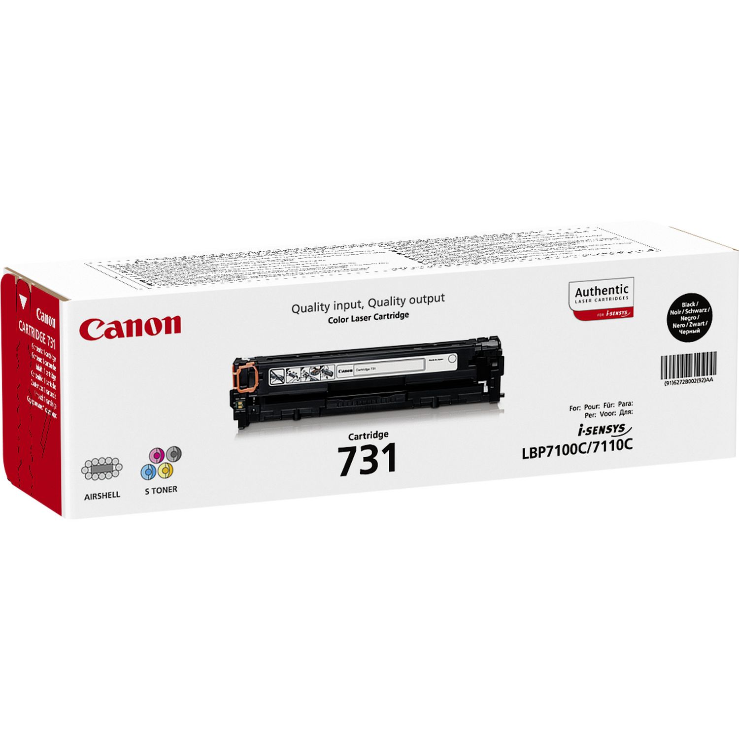 Canon 731 BK schwarz Toner