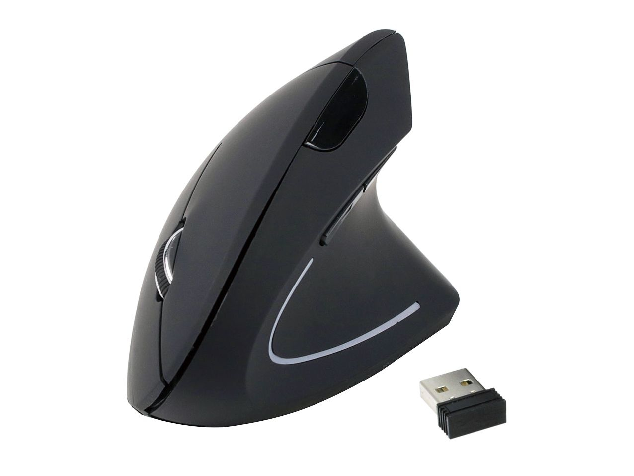 Equip Ergonomische Maus USB-A Stick Rechts schwarz