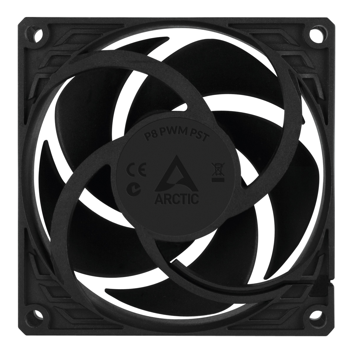 ARCTIC Lüfter 80*80*25 P8 PWM PST (Black)