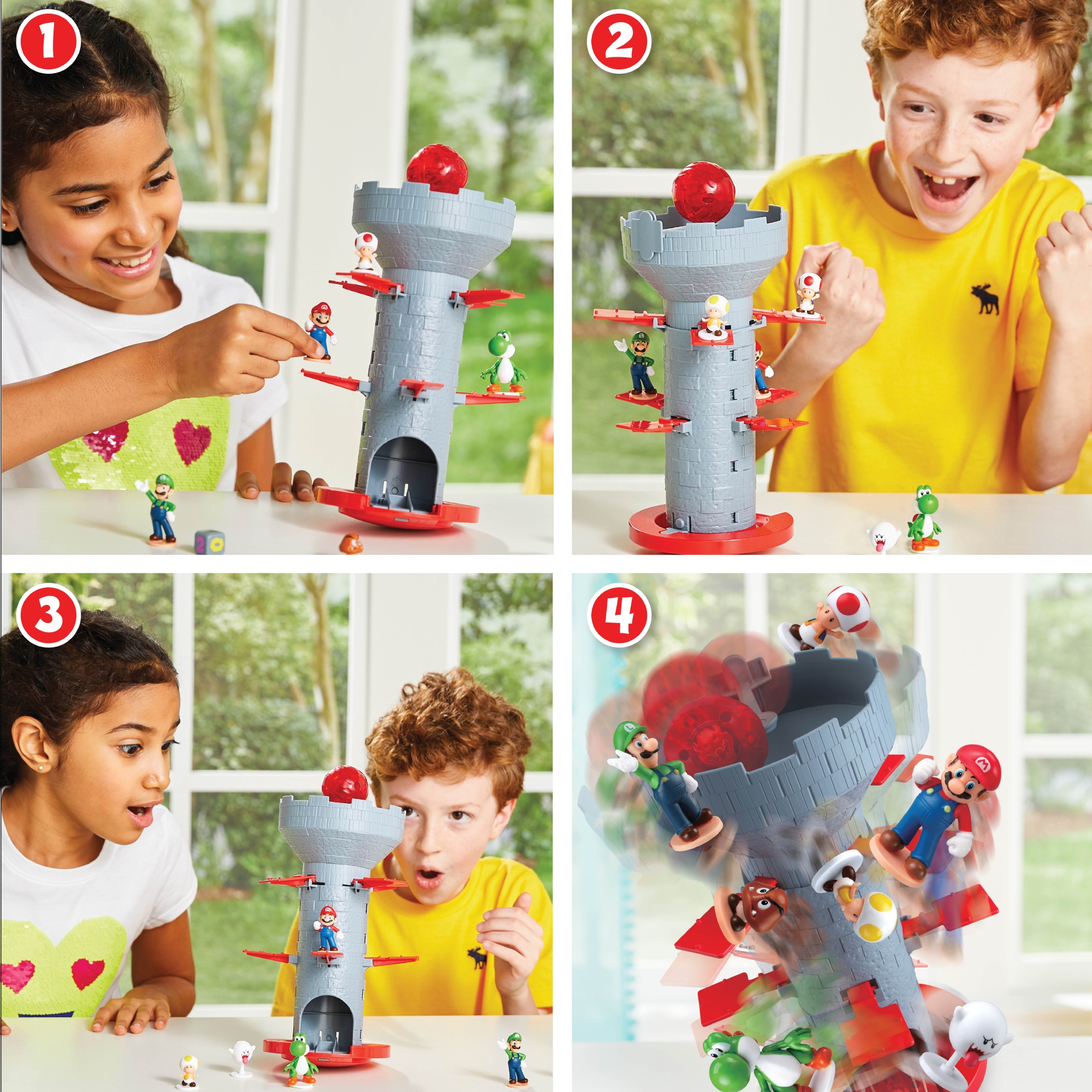 Super Mario Blow Up! Shaky Tower Gesellschaftsspiel, Geschicklichkeitsspiel