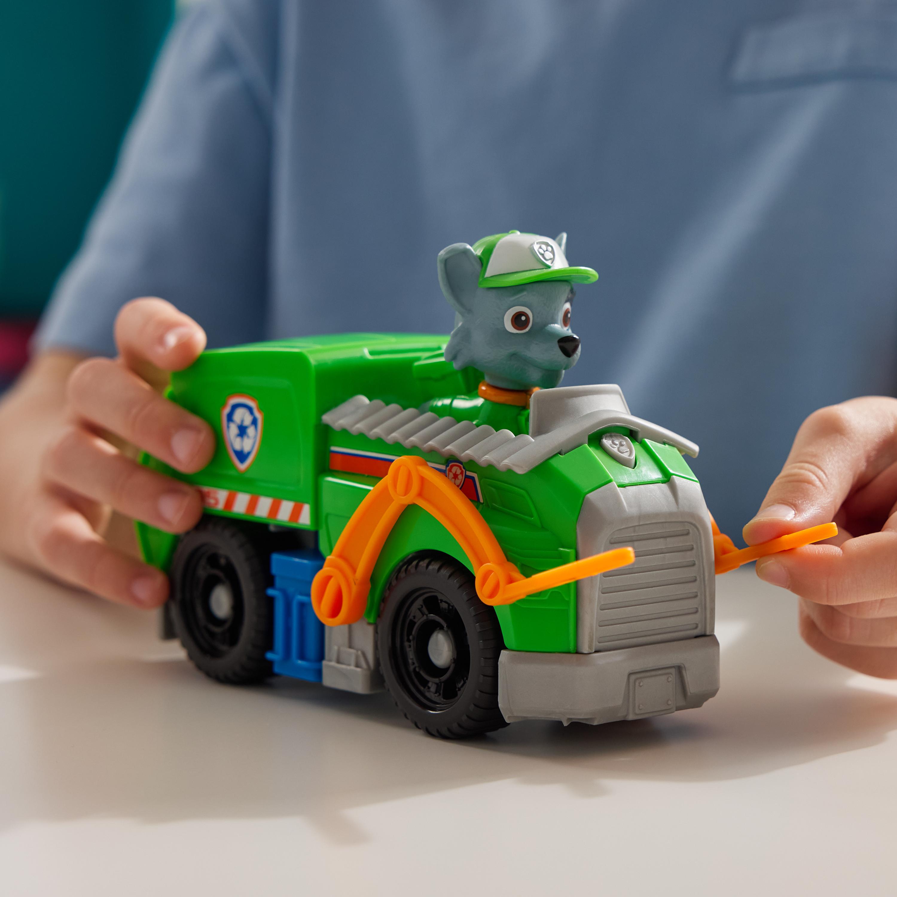 Paw Patrol - Recycling-Truck mit Rocky Spielfigur, Spielfahrzeug