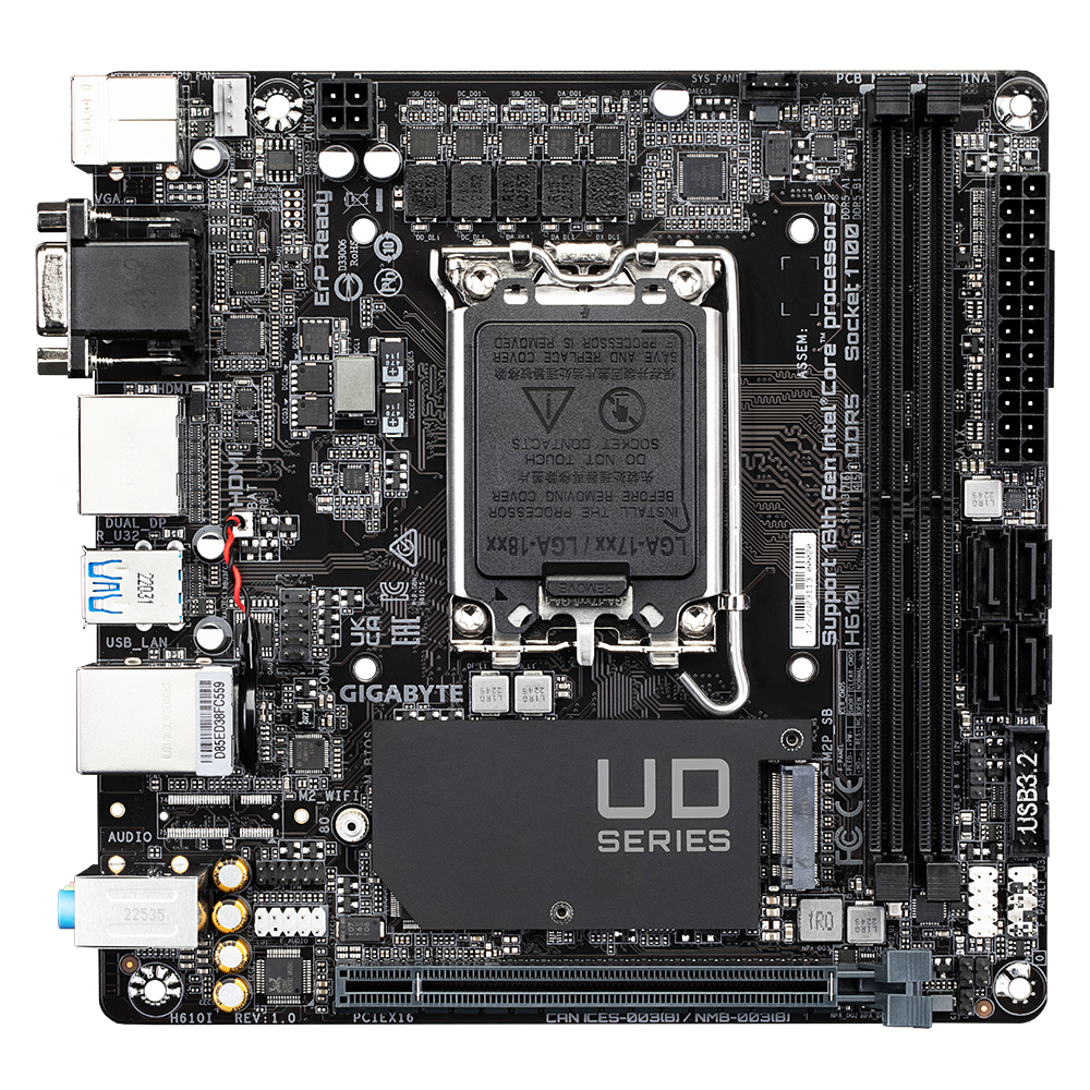 H610I, Mainboard