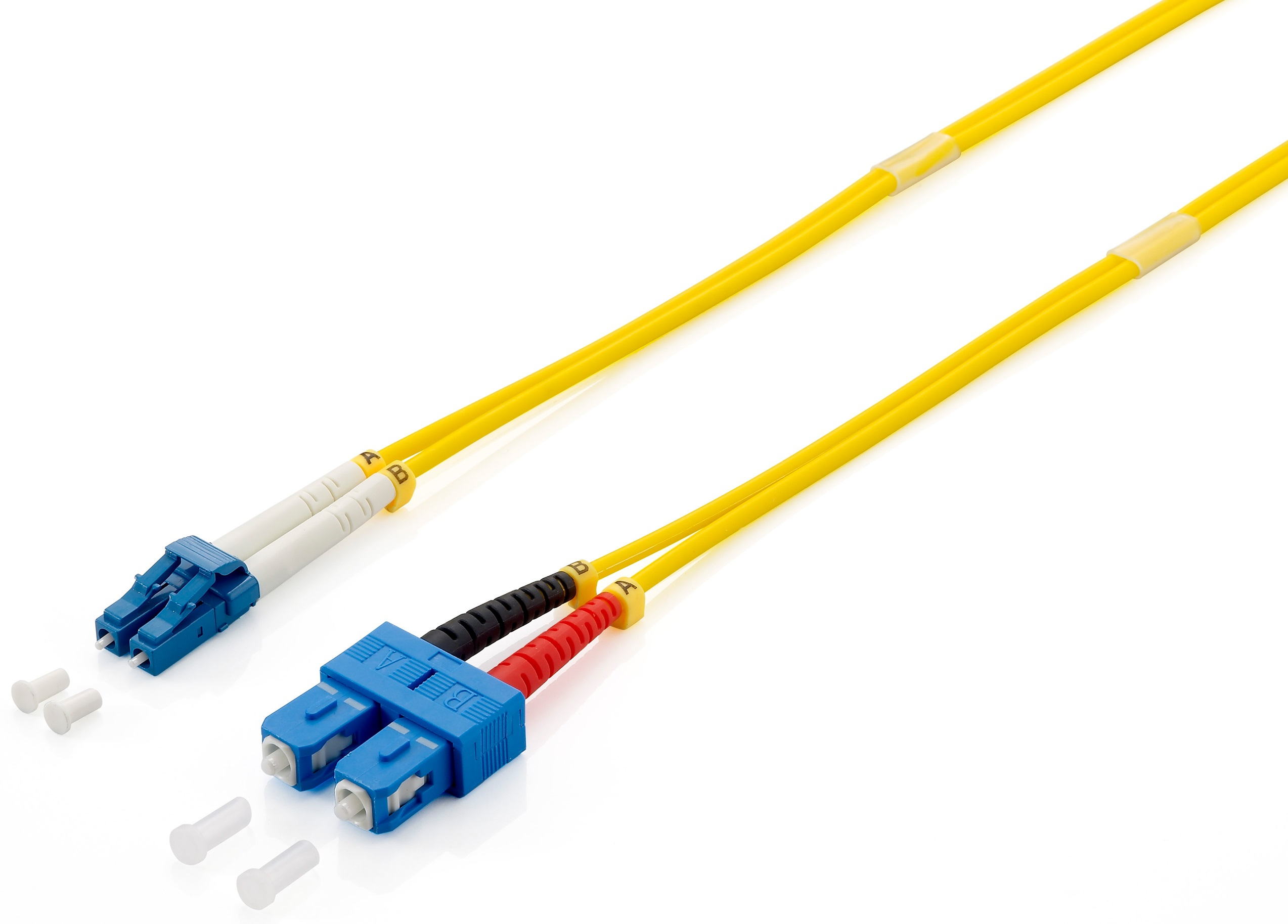 Equip Patchkabel LC->SC 1.00m Singlemode Duplex OS2 gelb Polybeutel