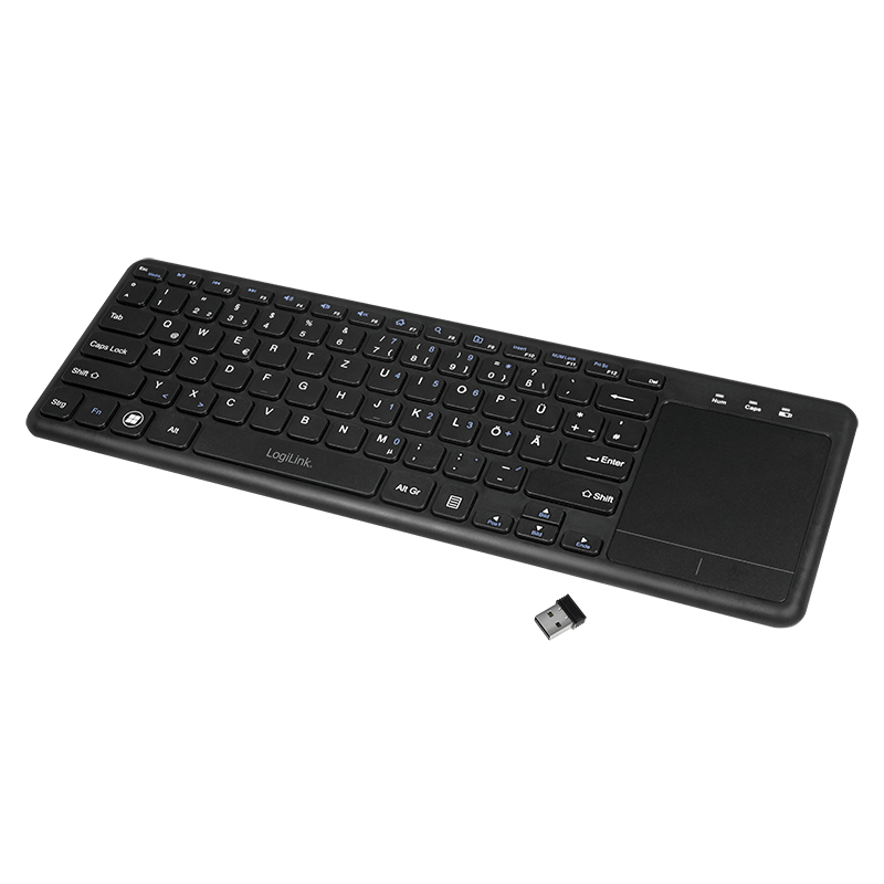 Keyboard & Touchpad Logilink wireless black (ID0188)