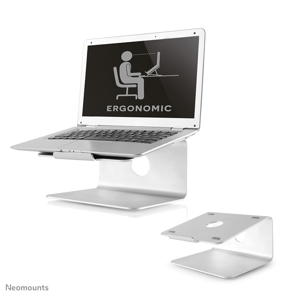 NEOMOUNTS NSLS050 Laptop Tisch Halter 360 Grad drehbar Farbe Silber