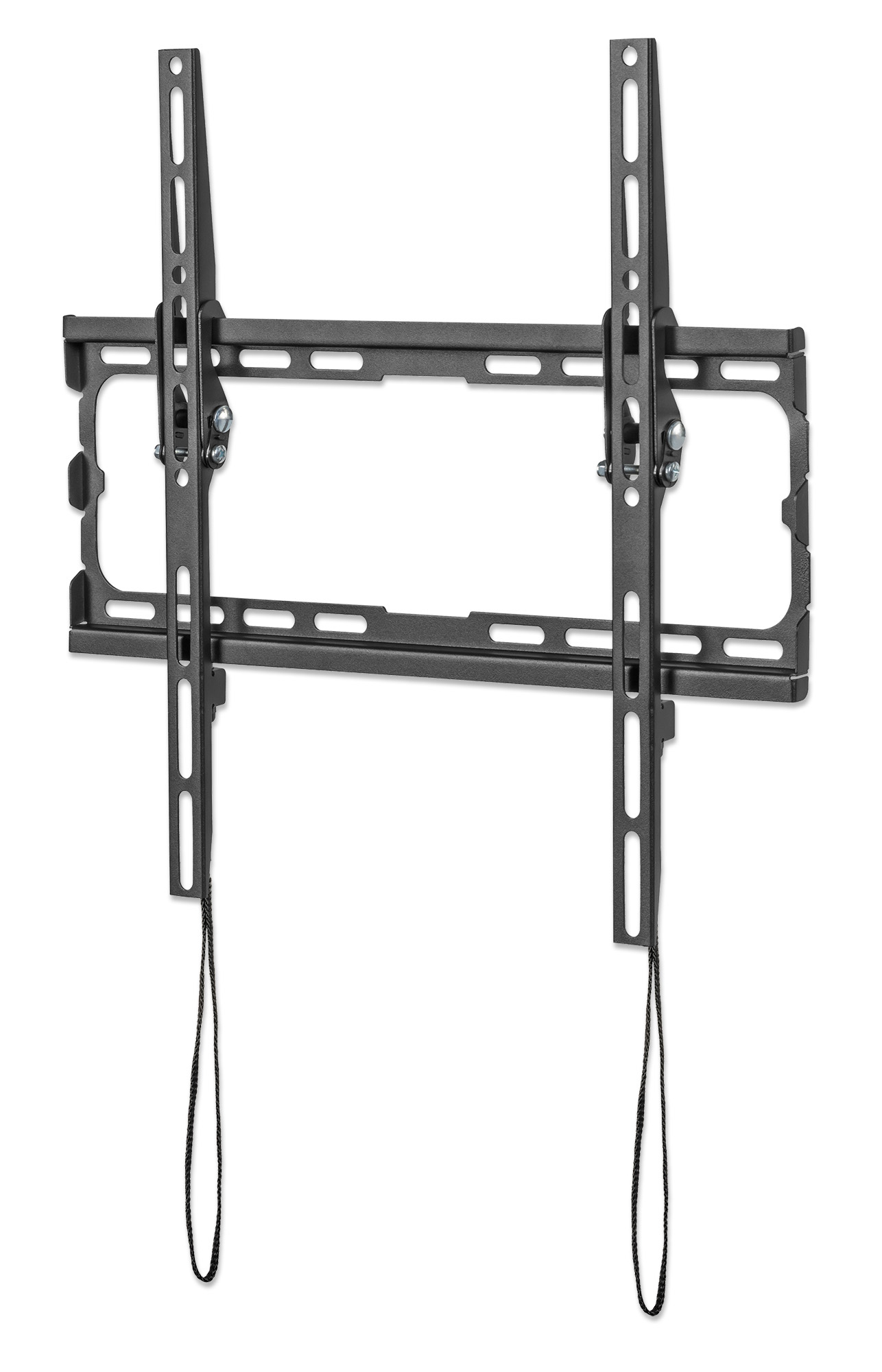MANHATTAN Ultraflache TV-Wandhalterung fuer Bildschirme von 81,28 bis 177,8cm von 32 bis 70Zoll und bis zu 45 kg neigbar schwarz