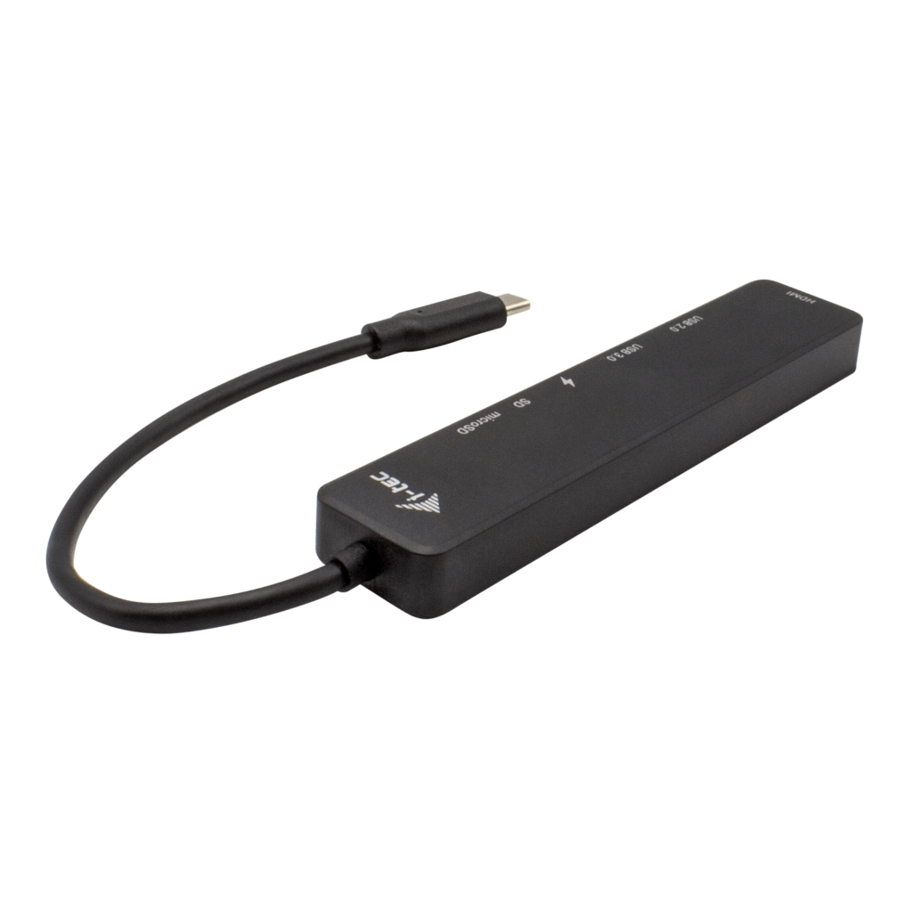 I-TEC USB-C Travel Easy Dock 1xHDMI 4K 1x USB-C 1xUSB 3.0 1xUSB 2.0 1xSD+1x microSD Kartenleser Power Delivery 60W 20cm USB-C Kabel