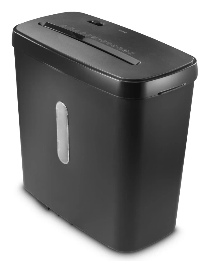 hama Safe X50 Aktenvernichter mit Partikelschnitt P-4, 4 x 39 mm, bis 5 Blatt, schwarz