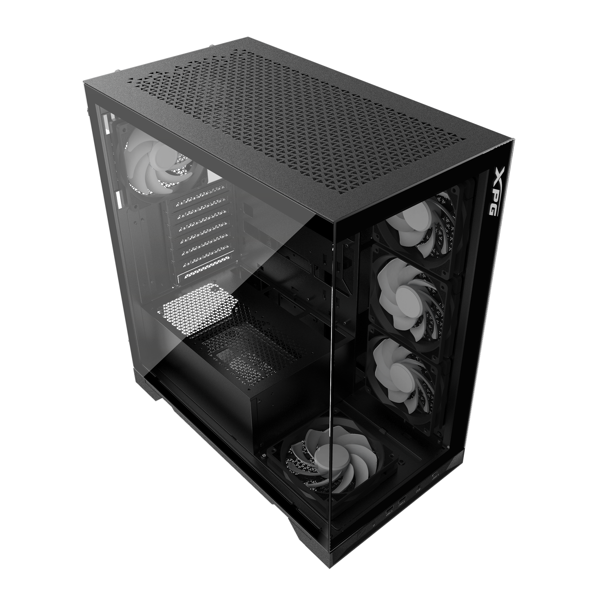 Geh XPG INVADER X (ATX) Midi Tower schwarz retail
