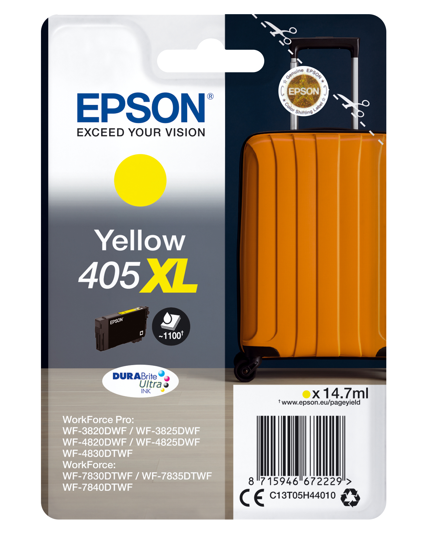 EPSON 405XL / T05H4 (Koffer) gelb Druckerpatrone