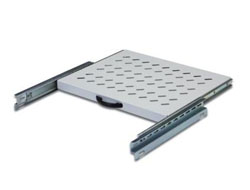 DIGITUS Fachboden 1HE 30x483x385mm bis 25kg grau ausziehbar