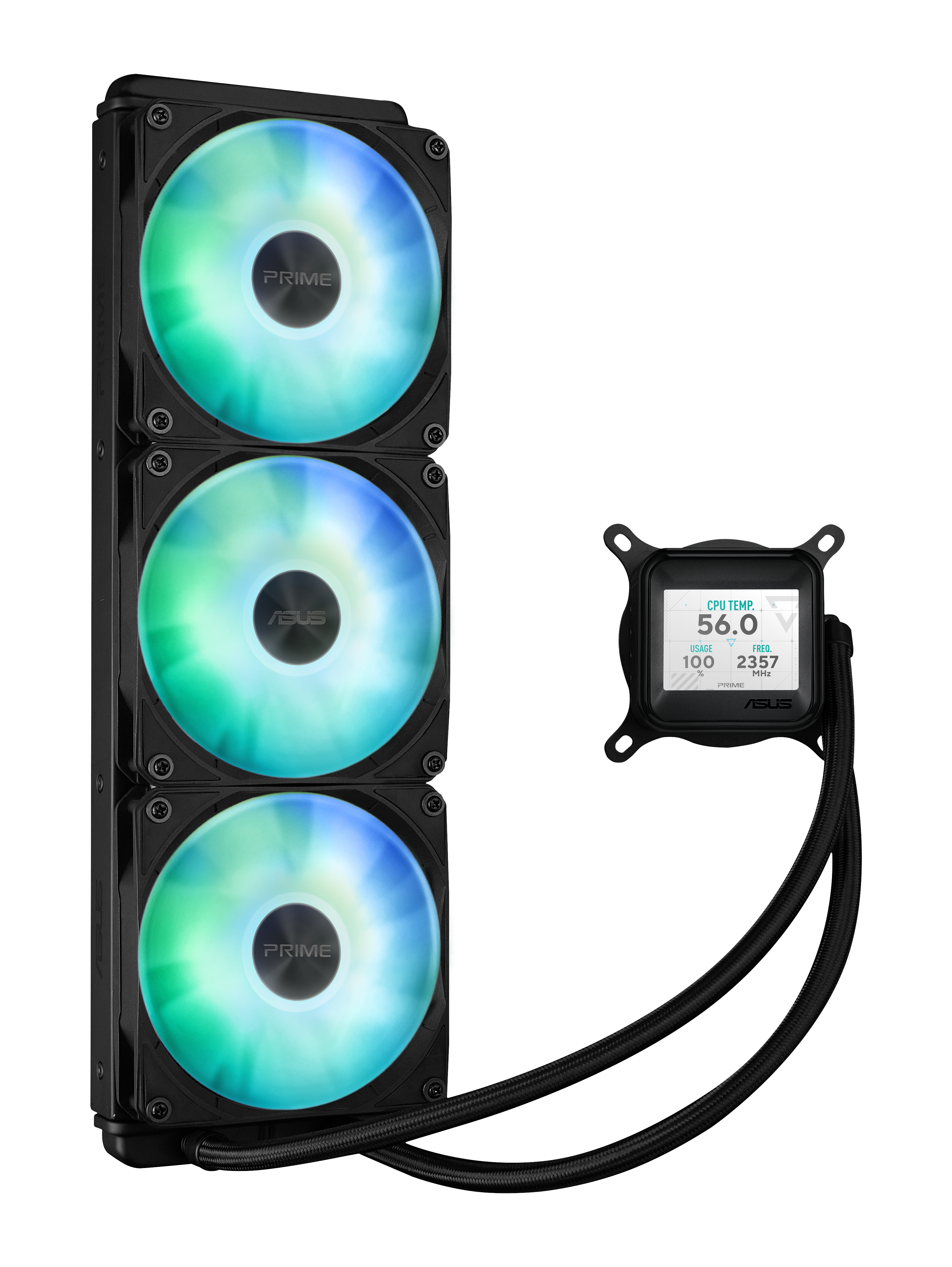 ASUS Prime LC ARGB LCD all-in-one CPU liquid cooler