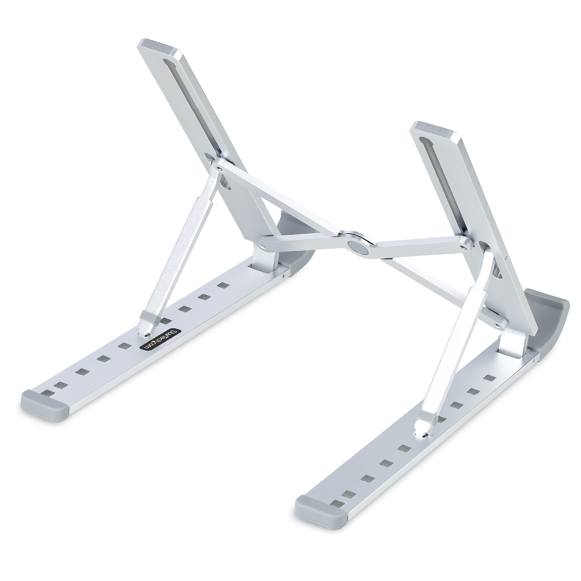 STARTECH.COM Foldable Laptop Riser Stand Portable Height Adjustable Ergonomic Laptop Stand Tilt/Raised/Angled Laptop/Tablet Stand