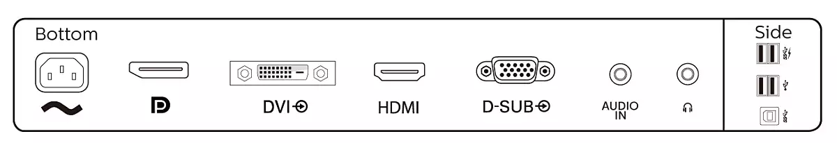 241B8QJEB/00 60CM 23.8IN IPS 1920X1080 16:9 250CD/QM BLACK